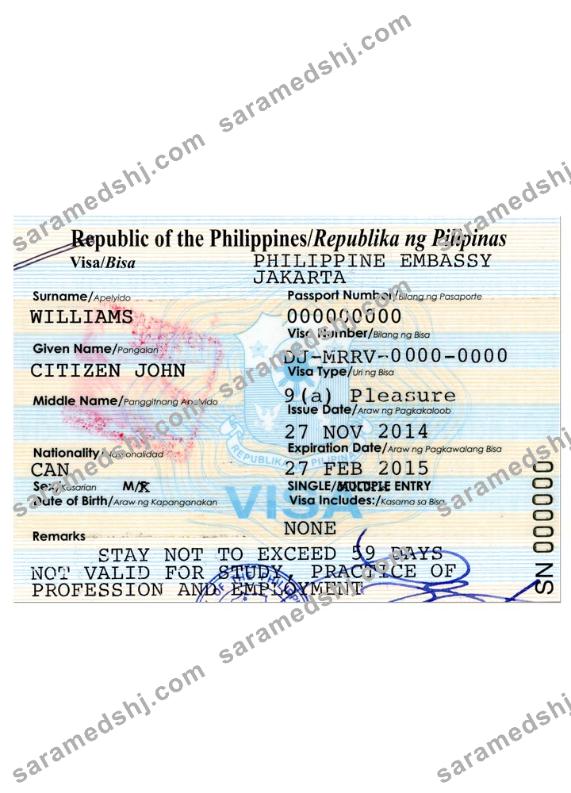 PHILIPPINES travel visa